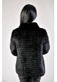 Kožušinový sveter  z pravej norky A01 black